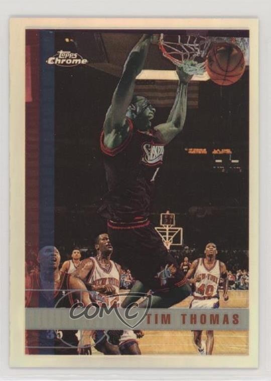 1997-98 Topps Chrome Refractor Tim Thomas #114 Rookie RC