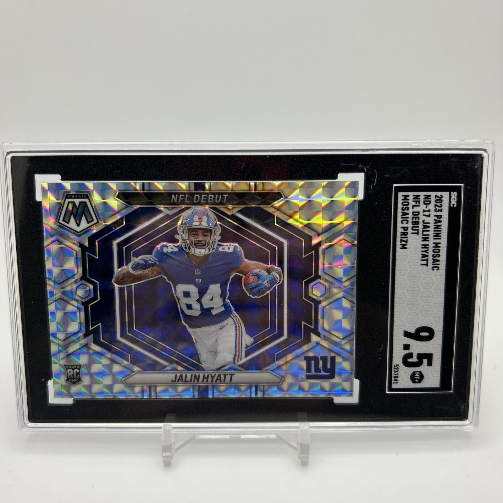 2023 Panini Mosaic Jalin Hyatt RC NFL Debut Silver Mosaic #ND-17