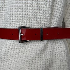 Patent Leather Red Skinny Belts for Women for sale | eBay display picture 1
