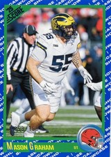 2025 Score - Nfl Draft Mason Graham #19 Showcase /100 (RC)