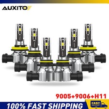 6X H8 H11 9005 9006 LED Headlight Fog Light Bulb Driving Lamp 6000K White C
