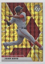 2021 Panini Mosaic Reactive Yellow Mosaic Prizm Juan Soto #113 0xl5