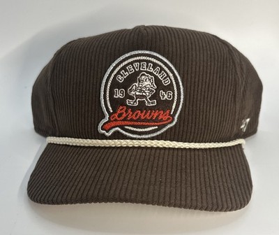 Cleveland Browns  47 Stoney Clover Lane Touch Down SnapBack Corduroy Hat Cap