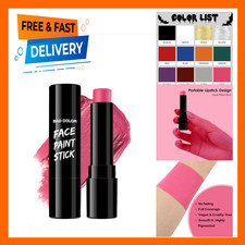 Pink Face Body Paint Stick, Cream Blendable Full Coverage, Eye Black Facepaints