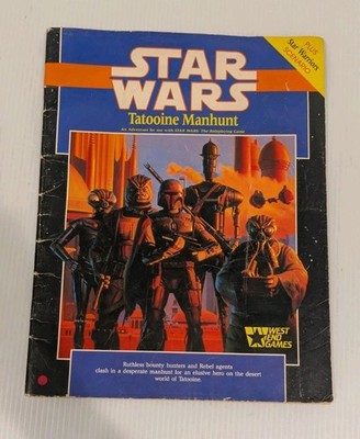 West End Games Star Wars Tatooine Manhunt Book Only. No Map Or Cards INCOMPLETE
