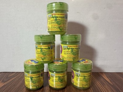 New & Sealed! Traditional Thai Herbal Inhalers Pack Of 6 Ships Free From USA