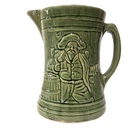 McCoy Buccaneer Pirate Figural Pitcher Green Art Pottery Jug USA Vintage