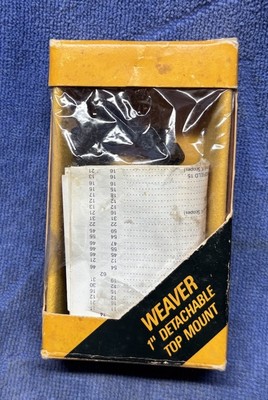 Weaver 1  Detachable Top Mount Olin Texas -39