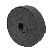 High Teck Products (1 roll per bag) 4.5"X32.8' U/F GRAY SCUFF ROLL, with Sillico