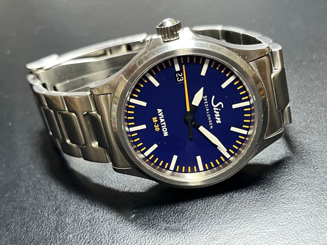 【ジャンク品】Sinn 556.M-30 AVIATION 限定モデル Serviced] Sinn 556 I M-30 Aviation Limited Edition Blue Dial on H