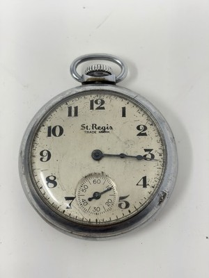 Vintage St. Regis Pocket Watch   Running   Small Seconds   Made in U.S.A.