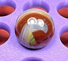 AMAZING CORK SCREW TYPE JABO WITH AVENTURINE SWIRLED SHOOTER .71" BOX01/176