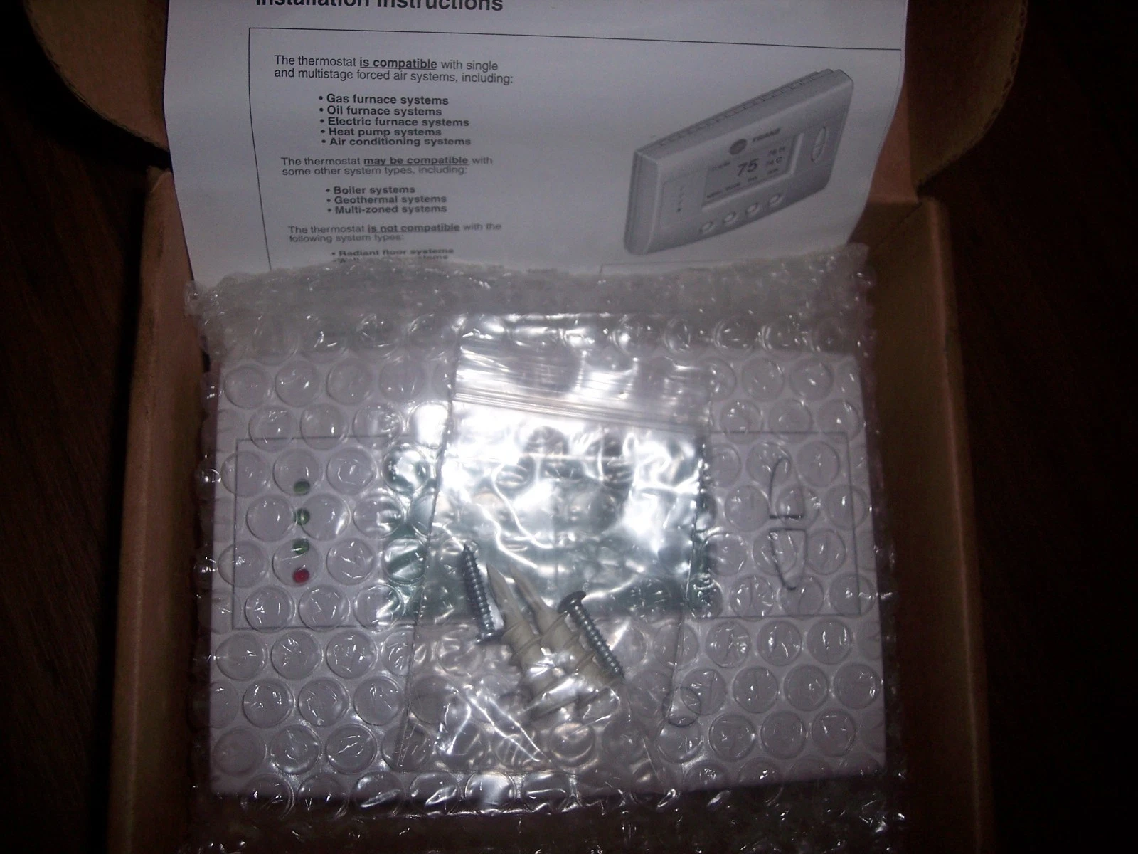 Trane Energy Management Thermostat TZ45 (TZEMT400AB32MAA) Z-Wave Smart L9