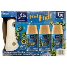 Glade Automatic Spray Air Freshener, 1 Spray Unit + 3 Refills (First Frost)