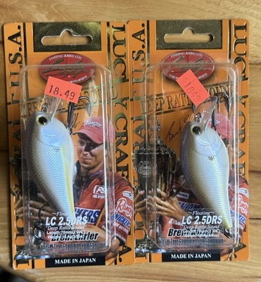 (2) Lucky Craft 2.5DRS Chart Shad Brent Ehler Squarebill Crankbait Fishing Lures
