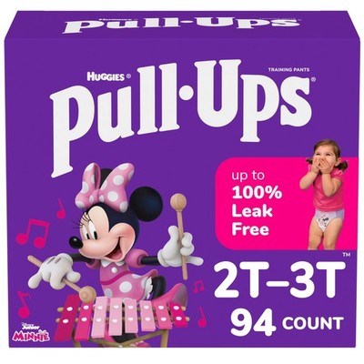 Potty Ups Girls Training Pants Size 2T-3T 34 lb 74 Count Pull 16-34