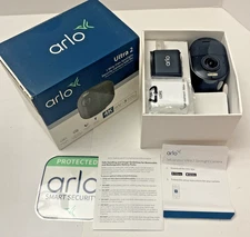 Arlo Ultra 2 Wireless Spotlight Security Camera 4K BLACK Battery New open box