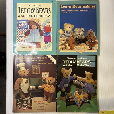 Teddy Bear Making Pattern Book Lot 4 Learn Bearmaking Classic Designs Clothing