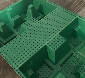 Lego 10176 Green Castle Baseplate Raised 32 x 48 Corner Pits Rock Path