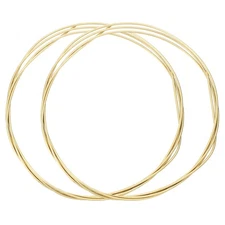 2 Pcs 13 Gauge Soft Brass Wire, 8 Feet Bare Pure Brass Solid Wire for DIY
