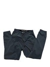 Hurley Men  s Pants Size Small Grey RN 100759 Elastic Drawstring Dri Fit Jogger