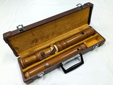 ZEN-ON 2500B Tenorblockflöte Kirschholz gebraucht mit Koffer eingestellt / ne...