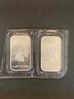 (2) 1 oz .999 Silver Liberty Buffalo Bars *SEALED*