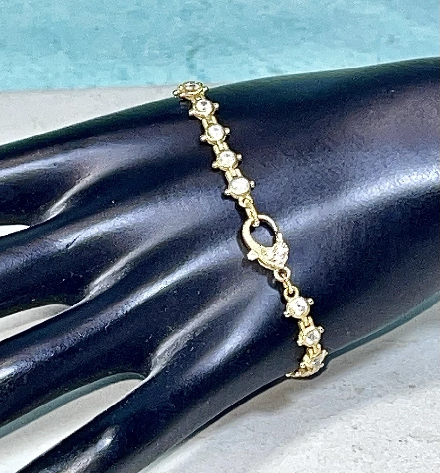 Теннисный браслет Judith Ripka из стерлингового золота 925 пробы с фианитом 7,5 дюйма новый без ценников - Изображение 3 из 4