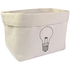 Large 'Lightbulb' Canvas Organiser / Storage Bag (OR00011479)