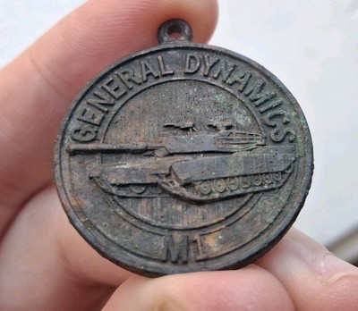 GENERAL DYNAMICS LAND SYSTEMS DIVISION M1 M60 ABRAMS TANK FOB TOKEN MEDALLION 