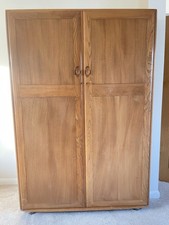 Ercol Windsor Double Wardrobe Elm Mid-Century