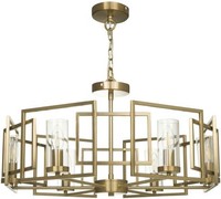 Durchsichtig Gold Moderne HäNgelampe Pendelleuchte 6X40W/E14 IP20