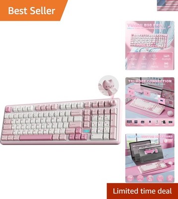 B98 PRO QMK/VIA Wireless Mechanical Gaming Keyboard,96% Layout with Numpad an...