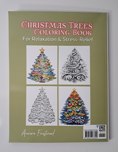 Aurora Frostwood Christmas Coloring Book Adults Trees 50 Germany 2023 New - Picture 8 of 8