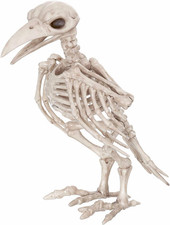 7.8" Skeleton Raven Halloween Decoration