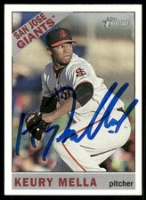 2015 Topps Heritage KEURY MELLA Signed Card autograph AUTO REDS DBACKS