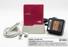 Sony MZ-E630 Pink MD Walkman Minidisc Player Portable Audio Hi-MD Compatible