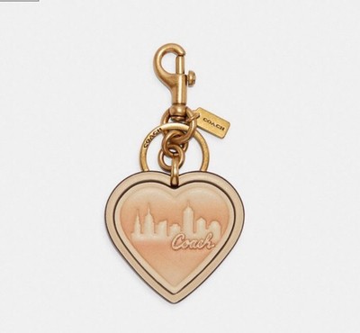 NWT Coach X JLO FLT Heart Bag Charm Key