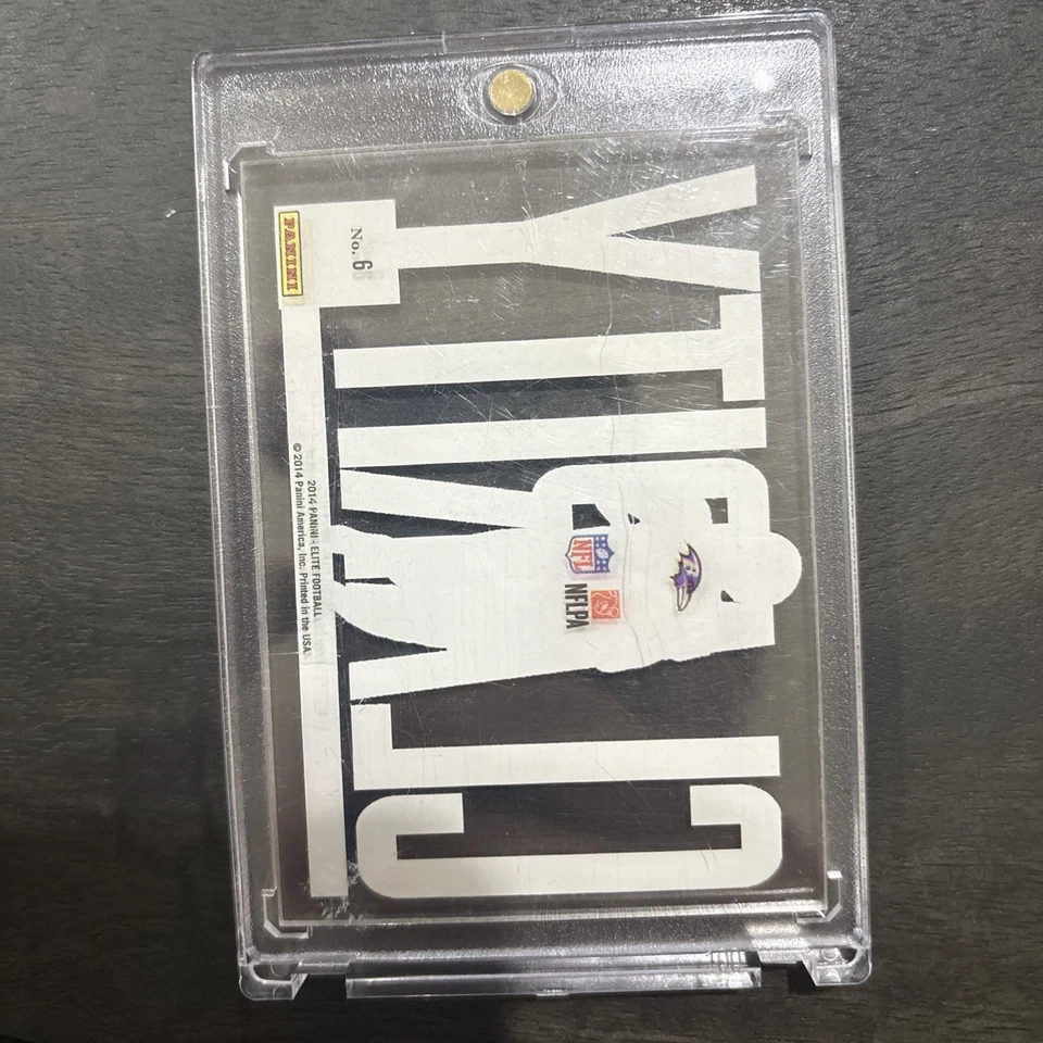 2014 Panini Elite Football Joe Flacco #6 Clarity Acetate Insert - Image 3 of 3