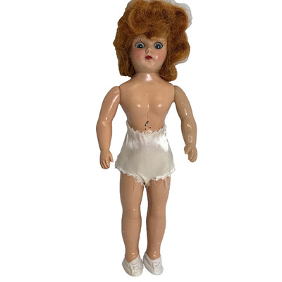Duchess Doll Corp. Vintage Plastic 7.25  Red Head Doll  1948