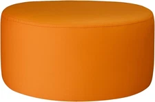 Round Boho Pouf Ottoman 15.74X15.74X7.87 Inches - Velvet Floor Pouffe Ottoman Fo