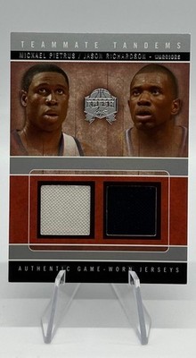 2004-05 fleer skybox mickael pietrus jason richardson teammate tandems patch