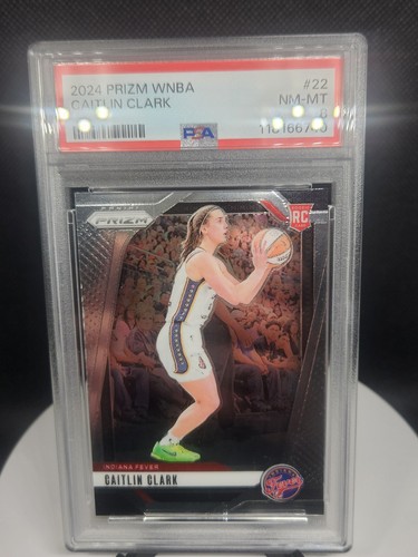 2024 PANINI PRIZM WNBA #22 CAITLIN CLARK ROOKIE RC PSA 8