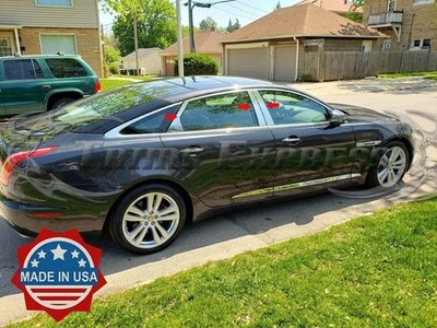 2009-2019 Jaguar XJ X351 6Pc Chrome Pillar Post Trim Stainless Steel