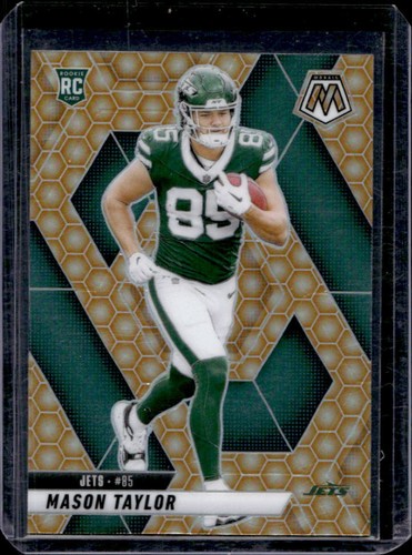 2025 Panini Mosaic Mason Taylor Rookies RC Honeycomb Prizm Rookie #324 Jets