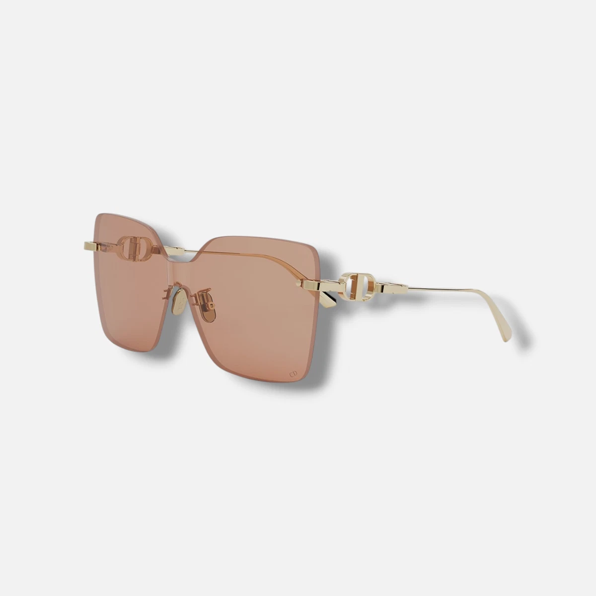 Dior Diorlywood Pink Rimless Sunglasses Dior Star Diamante  main image 3