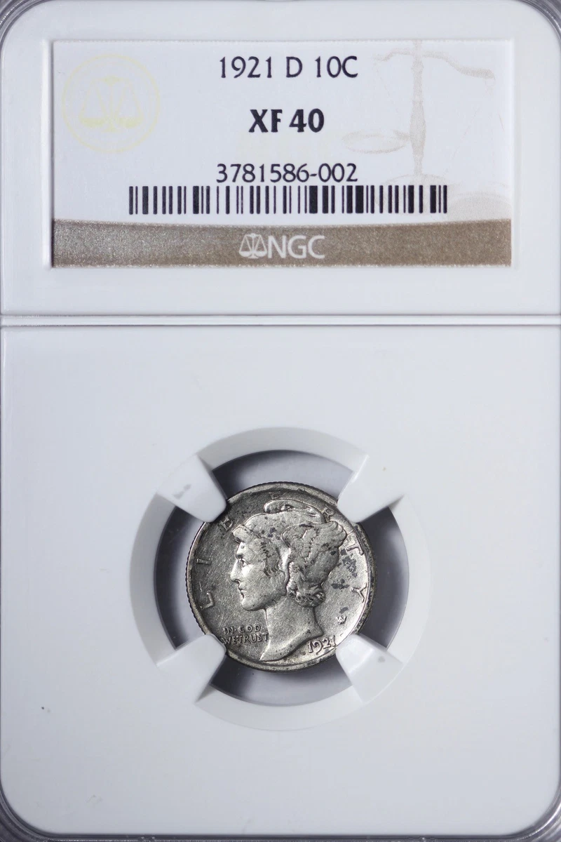 XF 40 Graded Mercury Dimes (1916-1945) for sale | eBay