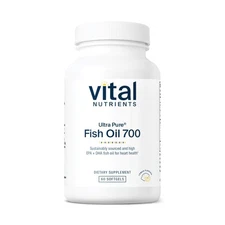 Vital Nutrients Ultra Pure Fish Oil 700 - Heart, Brain, Joint Health - 60 Softge