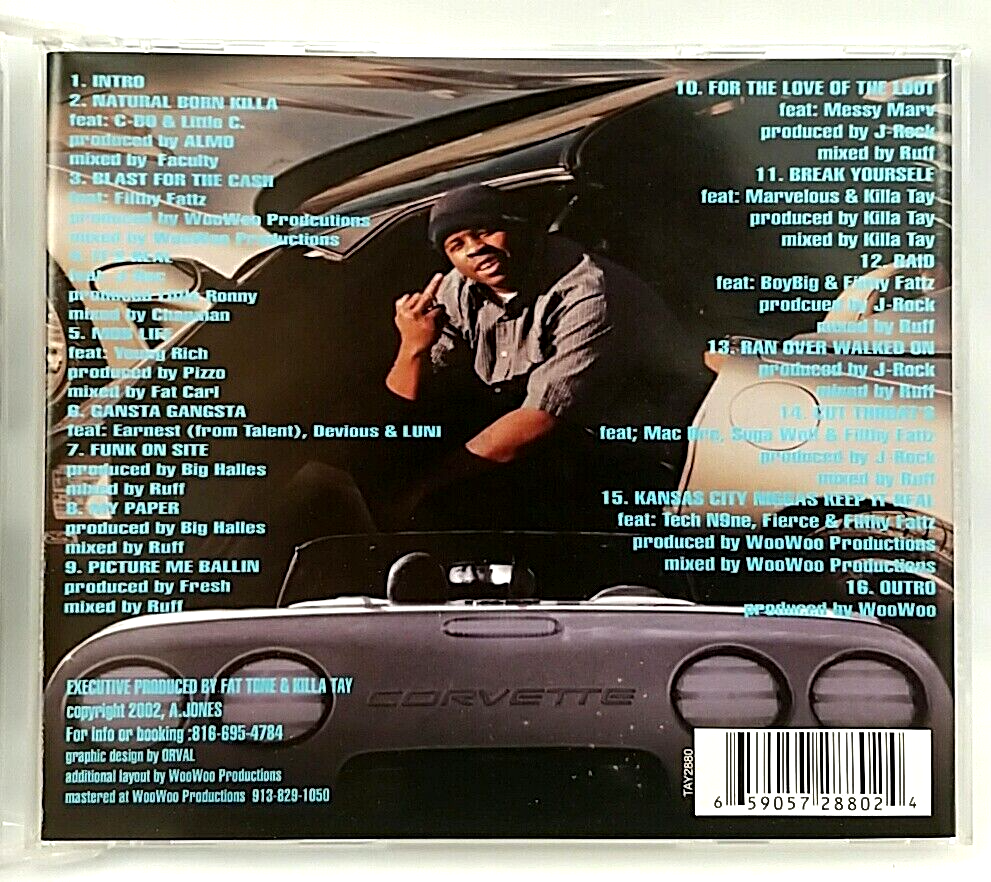 CD) Killa Tay Presents Fat Tone – Only In Killa City, US OG