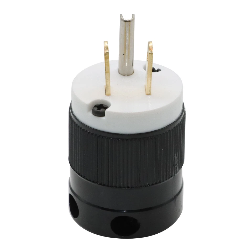 LOT 10x AC Male For Edison NEMA 5-15P Plug 15A 125V Connector CL/BK XD-515P - Image 4 of 4